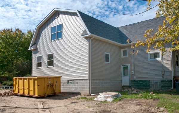 Newly constructed home ready for after-construction cleaning